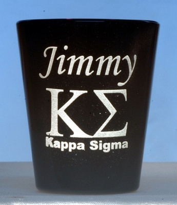 Personalized College Fraternity Shot Glass